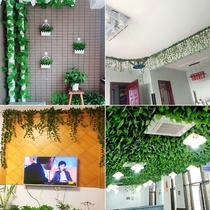Store decoration layout shop ceiling simulation green leaf floral decoration open decoration decoration ceiling decoration decoration