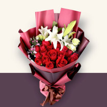 11 red rose bouquet Fukien Putian citys city of Lieng City in Tongcheng Fresh flower shop Express delivery to the door