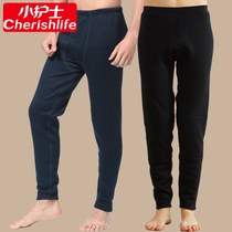 Small nurse warm pants Modal mens velvet thickened autumn pants Womens loose large size base fat cotton pants Velvet pants