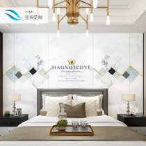 Marbled lettering gold edge KTV leather soft bag hard bag childrens room decoration living room bedroom TV background wall