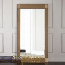 European-style high-end land full-length mirror American cloakroom change mirror fitting mirror clothing store dressing big mirror