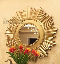 Spot bathroom mirror round bedside hanging mirror entrance hall decorative mirror sofa background Wall Wall Wall Mirror European style