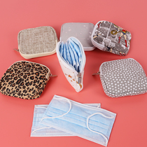 Sanitary napkins mask bags portable bags cotton storage bags aunt m towel packaging girls heart small bags