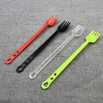 Extended fork spoon Disposable fruit tea fork spoon thickened long handle fork spoon dual-purpose fork spoon 100 pieces