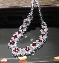 (Qi Yuxuan)Austrian crystal female money chain clavicle necklace Fashion short money chain