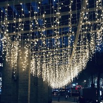 Led colorful lights series of shades of curtains light ice strips lamp house eatery hanging shop door head decorative curtain lamp full of stars