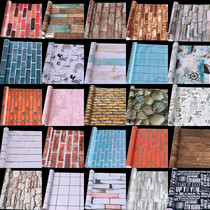 Hotel wallpaper self-adhesive waterproof moisture-proof scrub restaurant shop decoration restaurant facade imitation brick wallpaper dormitory