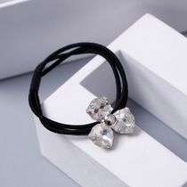Korean head rope hipster tie hair rope hair accessories headwear simple Lady Net red artificial crystal Hairband