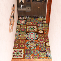 American retro entryment doormat Home Hyun Guan Entrance Door Carpet Door Mat Stomp Foot Mat Can Cut Pvc Mat