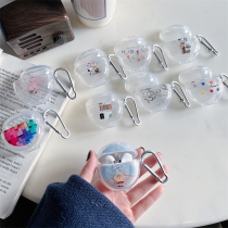 Transparent Pie Big Stars Apply Body Wash T35 Wireless Bluetooth headphone protective sleeve t35 anti-fall tide card Softshell cartoon New