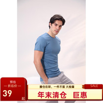 Good clothes high set a piece with ice feel good T 80s single yarn water soft cotton short sleeve round neck base shirt 6 colors