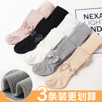 Child Long Silo Socks Summer Thin with kneecap pure cotton baby heaps of spring autumn girl boy mid-cylinder long socks summer