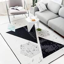  Nordic ins style living room carpet Creative marbled bedroom floor mat Modern simple coffee table bedside blanket