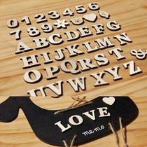 tbzakka groceries custom wholesale wooden diy house number self-adhesive English alphanumeric pelletizing shooting props