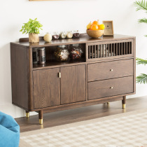 Umwood furniture full solid wood sideboard Nordic simple oak furniture solid wood locker sliding door sideboard q q