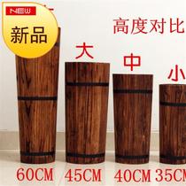 Handmade wooden vase Living room floor large solid wood frame floor◆Custom◆type shelf Dry flower bucket flower device