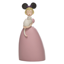 Jia Xiaogulu desktop cartoon swinging piece birthday present < white night fairytale-thin cloud cat-pink mini money >