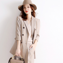 Thousand bird grid suit jacket women 2021 Spring and Autumn New Korean loose English style small suit casual jacket