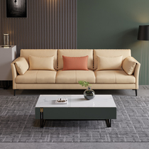 Nordic INS light luxury technology cloth sofa Italian style very simple style small apartment three four down latex sofa