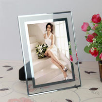 (Buy one get one free) Crystal glass photo frame setting 5 inch 6 inch 7 inch 8 inch 10 inch A4 certificate free photo wash