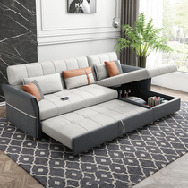 Economical sofa bed Folding storage net red small apartment Simple multi-functional sitting and sleeping double dual-use sofa bed