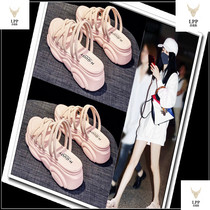 2020 new summer sandals Joker shoes thick soled Leisure Sports Net Red fashion ins tide pregnant womens shoes