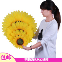 1 61 Childrens Day Multilayer simulation of sunflower flower road with hand with sun flower dance performance props games