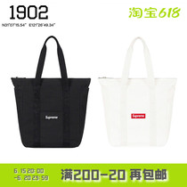 1902 spot Supreme Canvas Tote box logo Canvas Zipper Single Shoulder Bag Tote Bag