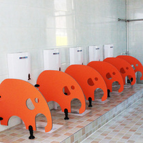 Kindergarten toilet partition toilet urinal baffle Cartoon anti-fold special waterproof baffle Children urinal baffle