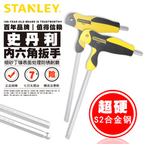 Stanley T Type Ball Flat Head Inner Hexagon Wrench Single With Handle Inner Hexagon Screwdriver Tool Lengthened Ultra Hard