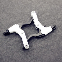 Bicycle brake lever mountain bike brake brake lever long brake V brake disc brake universal three-finger all aluminum brake