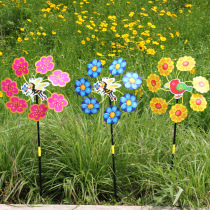 Seven sequins Ferris wheel windmill plastic color traditional small windmill square stall hot childrens toys