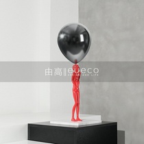 Brief Modern Light Lavish Art Metal Figure Sculpture Pendulum Boilerplate Room Exhibition Hall Desktop Creative Soft Decorations