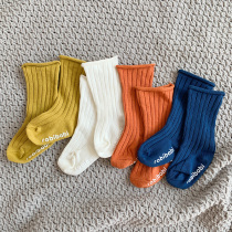 Baby Socks Pure Cotton Young Korean version Ocean Gas Children Songkou 0-1-2-3-year-old male and female baby midlength stockings