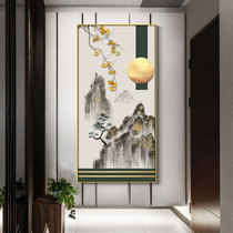 Creative Genguan Hanging Paintings Hand-painted Oil Painting New Chinese Corridor Over frescoed metal frame gold leaf Myological Wind Landscape Painting