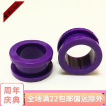 Hypoallergenic UV acrylic hollow purple pulley ear extender ear ornaments Punk puncture jewelry 2-16mm