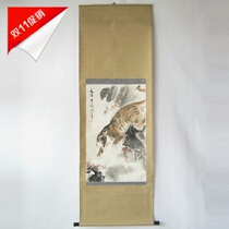 Famous Zheng Jiyan tiger painting calligraphy and painting hanging painting calligraphy and painting freehand Chinese painting works scroll hand-painted authentic finished product