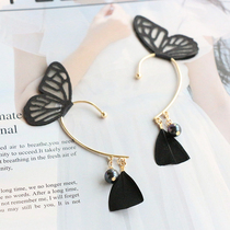 Shallow icons for hand-made original butterfly elf ear female wu er dong antique Hanfu ins temperament chao xian earrings