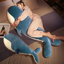 Cute whale plush toy cuddled up to bed girl bed boy bunny boy doll big doll big doll super soft