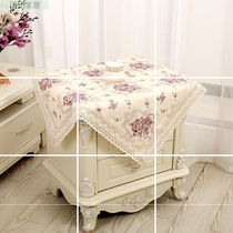 European bedside table cloth cover cover tea bar machine dust cover small tablecloth fresh and simple modern bedroom fabric mat