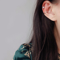 Earrings without ear bone and ear clip 925 sterling silver Korean star personality does not need earrings of earrings