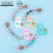 Young creatives YOOKA baby baby tooth gum bite rubber grinding tooth stick anti-fall chain animal silicone gel appeasement toy can be boiled