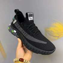 Mens new flying weave breathable casual mens shoes tide soft sole breathable sports and leisure mens shoes tide