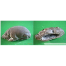 Baozhen antique Antique Authentic pottery Exquisite Han Dynasty items Boar shape A decoration Han Dynasty collection