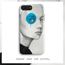 Illustrator mobile phone shell Apple 8 frosted soft iphone xs max xr lukewarm wind 7plus full package protective sleeve 6s