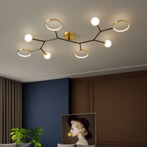 Copper Living Room Lamp Modern Minimalist Light Luxury led Bedroom Ceiling Lamp Creative Personalized Household Airy Nordic Lamps