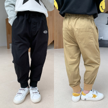 Yuanyuan home childrens clothing childrens autumn boys casual pants tide 2020 new Korean version of foreign gas bunches