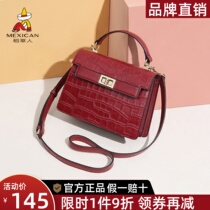 Scarecrow Leather Womens Bag 2022 New Fashion Foreign Tote Bag Cowhide Premium Sense Versatile One Shoulder Cross Body Bag