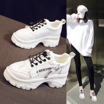 Hong Kong Tide brand 2021 autumn new daddy shoes women Net red Korean version of Joker thick soled Leisure Sports small white shoes