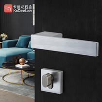 Cadilon bedroom door lock American silent magnetic door door lock Wooden door handle Zinc alloy universal three-piece set